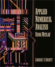 Cover of: Applied numerical analysis using MATLAB