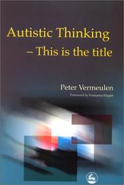 Cover of: Autistic Thinking