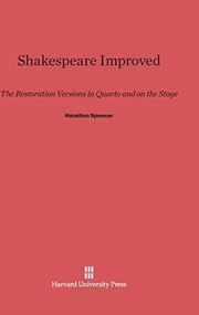 Cover of: Shakespeare Improved by Hazelton Spencer