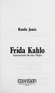 Cover of: Frida Kahlo by Rauda Jamis