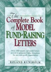 Cover of: The complete book of model fund-raising letters