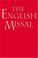 Cover of: The English Missal