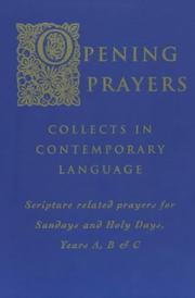 Cover of: Opening Prayers (International Commission Engli)