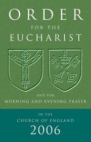 Cover of: Order for the Eucharist by John Hunwicke, John Hunwicke