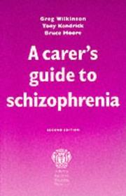 Cover of: A Carer's Guide to Schizophrenia