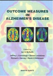 Cover of: Outcome Measures in Alzheimer's Disease (Medical Pocketbooks) by Ian McKeith, Jeffrey L. Cummings, Simon Lovestone, Richard Harvey, David Wilkinson