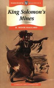 Cover of: King Solomon's Mines (Wordsworth Collection) (Wordsworth Collection) by H. Rider Haggard