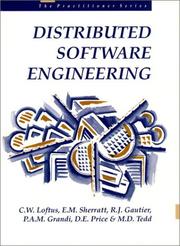 Cover of: Distributed Engineering of Software | E. M. Sherratt