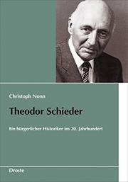 Cover of: Theodor Schieder by Christoph Nonn