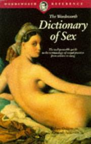 Cover of: DICTIONARY OF SEX - PAPER