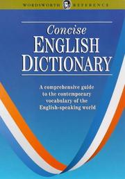 Cover of: CONCISE ENGLISH DICTIONAR (Wordsworth Collection) (Wordsworth Collection) by 