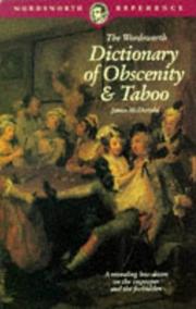 Cover of: Dictionary of Obscenity, Taboo & Euphemism (Wordsworth Reference)