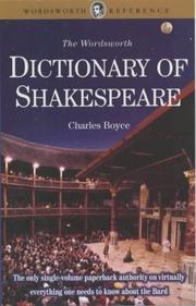 Cover of: Dictionary of Shakespeare