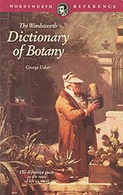 Cover of: Dictionary of Botany