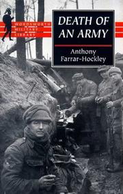Cover of: Death of an army by Anthony H. Farrar-Hockley