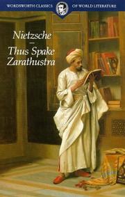 Cover of: Thus Spake Zarathustra by Friedrich Nietzsche