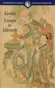 Cover of: Essays in Idleness by Yoshida Kenko