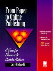 Cover of: From paper to online publishing: a guide for planners and decision makers