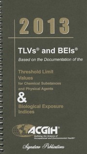 Cover of: 2013 TLVs and BEIs