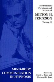 Cover of: Mind-Body Connumication in Hypnosis (Seminars, Workshops and Lectures of Milton H. Erickson)