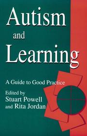 Cover of: Autism and learning by edited by Stuart Powell and Rita Jordan.