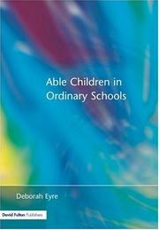 Cover of: Able children in ordinary schools