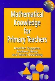 Mathematical knowledge for primary teachers by Jennifer Suggate, Davis