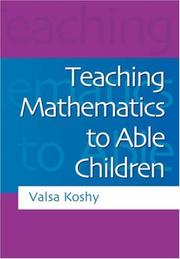 Cover of: Teaching Mathematics to Able Children