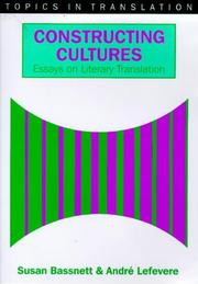 Cover of: Constructing Cultures by Susan Bassnett, Andre Lefevere