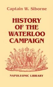 Cover of: History of the Waterloo campaign