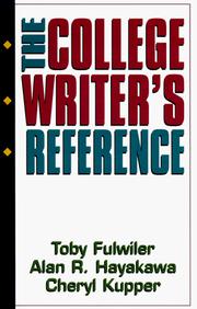 Cover of: The college writer's reference by Toby Fulwiler