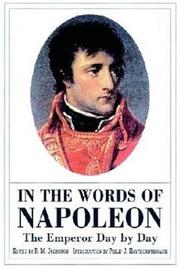 Cover of: In the words of Napoleon: the emperor day by day