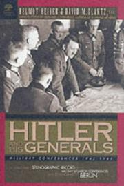 Cover of: Hitler and His Generals by 