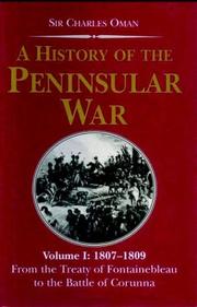 Cover of: A History of the Peninsular War Volume 1 (History of the Peninsular War)