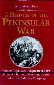 Cover of: A History of the Peninsular War Volume II: January to September 1809 from the Battle of Corunna to the End (History of the Peninsular War)