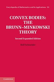 Cover of: Convex Bodies by Rolf Schneider