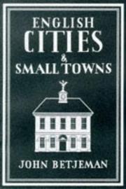 Cover of: English Cities and Small Towns