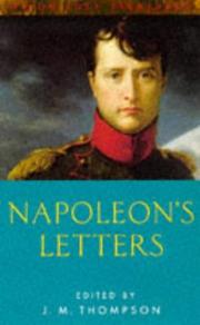 Cover of: Napoleon's letters