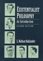 Cover of: Existentialist philosophy: an introduction