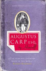 Cover of: Augustus Carp Esq.: By Himself (Prion Humor Classic)