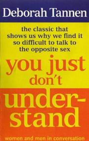 Cover of: You Just Don't Understand by Deborah Tannen