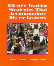 Cover of: Effective teaching strategies that accommodate diverse learners | 
