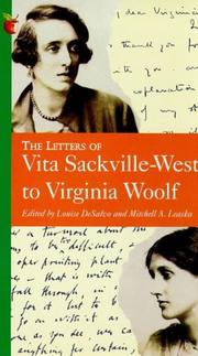 Cover of: The letters of Vita Sackville-West to Virginia Woolf by Vita Sackville-West
