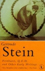 Cover of: Fernhurst, Q.E.D.and Other Early Stories (Lesbian Landmarks) by Gertrude Stein