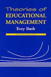 Cover of: Theories of educational management