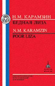 Cover of: Karamzin by Nikolaĭ Mikhaĭlovich Karamzin