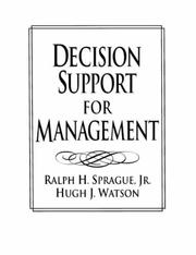 Cover of: Decision support for management