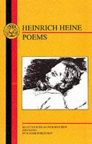 Cover of: Heinrich Heine by Ritchie Robertson, Heinrich Heine
