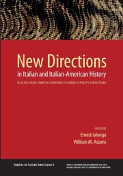 Cover of: New Directions in Italian and Italian American History