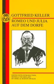 Cover of: Keller's Romeo und Julia auf dem Dorfe